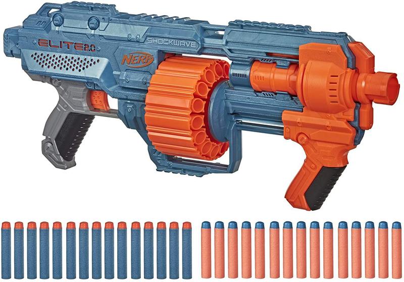 Nerf Elite 2.0 Shockwave RD-15 Com Tambor Rotativo 15 Dardos Imagem de Nerf Elite 2.0 Shockwave RD-15 Com Tambor Rotativo 15 Dardos