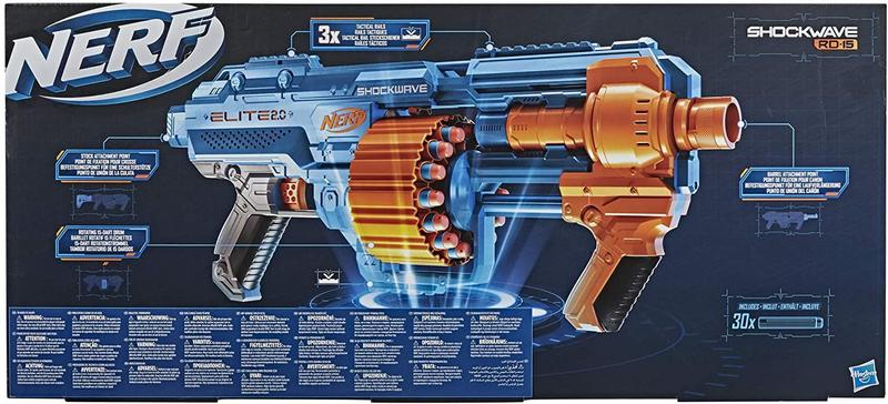 Nerf Elite 2.0 Shockwave RD-15 Com Tambor Rotativo 15 Dardos Imagem de Nerf Elite 2.0 Shockwave RD-15 Com Tambor Rotativo 15 Dardos