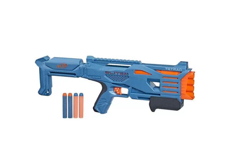 Imagem de Nerf Elite 2.0 Tetrad QS 4 C/4 Dardos - Hasbro F5026