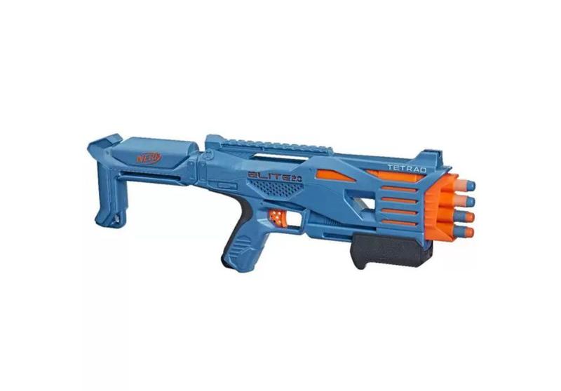 Imagem de Nerf Elite 2.0 Tetrad QS 4 C/4 Dardos - Hasbro F5026