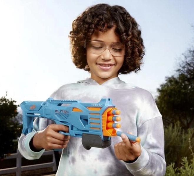 Imagem de Nerf Elite 2.0 Tetrad QS 4 C/4 Dardos - Hasbro F5026