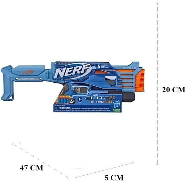 Imagem de Nerf Elite 2.0 Tetrad Qs-4 F5026 Hasbro Licenciado