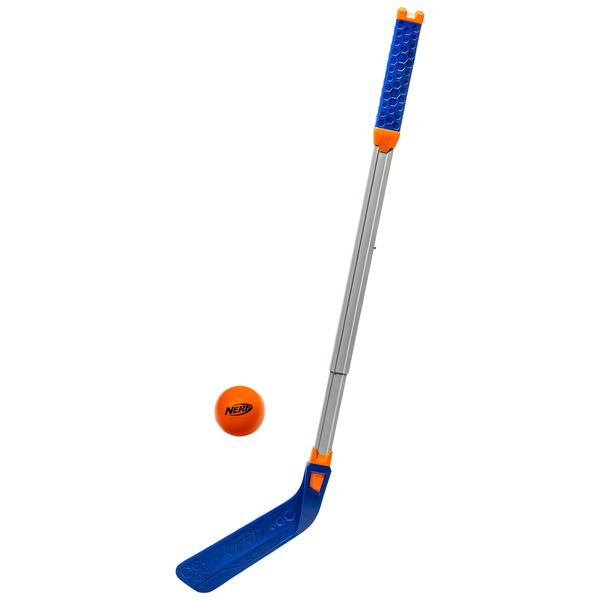 Imagem de NERF FLEXPLAY Kids Hockey Stick and Ball Set - Indoor &amp Outdoor Street Hockey Set - Ajustável Height Stick - Street Hockey Ball Incluído