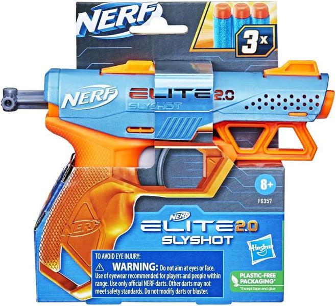 Imagem de Nerf Lança Dardos Elite 2.0 Slyshot  Azul e Laranja F6357