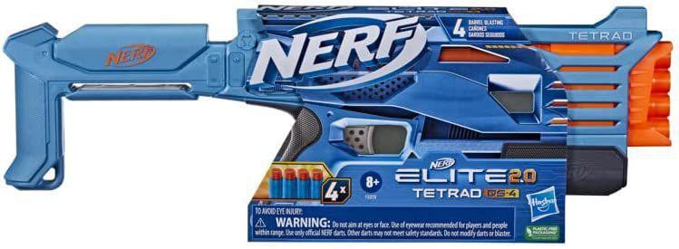 Nerf Lança Dardos Elite 2.0 Tetrad Qs-4 Hasbro F5026 Imagem de Nerf Lança Dardos Elite 2.0 Tetrad Qs-4 Hasbro F5026