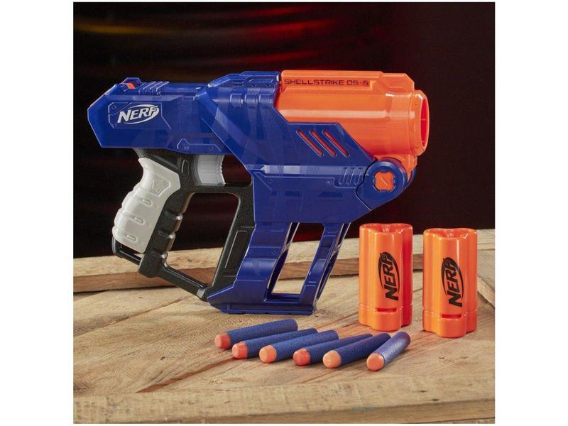 Imagem de Nerf Lança Dardos N-Strike Elite Shellstrike DS-6 - Hasbro 6 Dardos com Acessórios