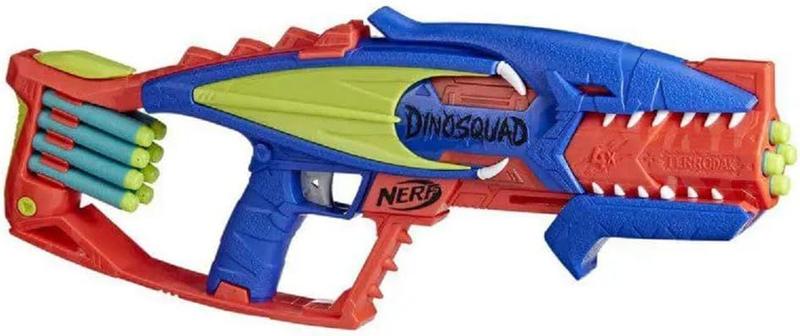 Imagem de Nerf, Lançador DinoSquad Terrodak, Azul e Laranja Hasbro