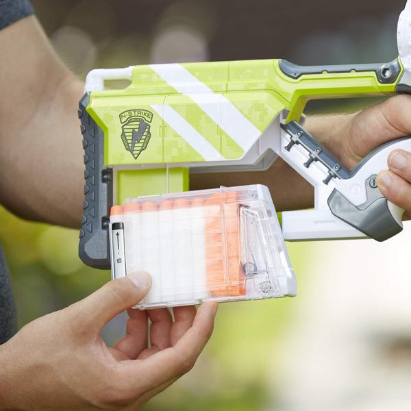 Nerf Longstrike Modulus - 18 Dardos Elite e 3 Clips de 6 Dardos (Amazon Exclusivo) Imagem de Nerf Longstrike Modulus - 18 Dardos Elite e 3 Clips de 6 Dardos (Amazon Exclusivo)