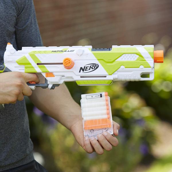 Nerf Longstrike Modulus - 18 Dardos Elite e 3 Clips de 6 Dardos (Amazon Exclusivo) Imagem de Nerf Longstrike Modulus - 18 Dardos Elite e 3 Clips de 6 Dardos (Amazon Exclusivo)