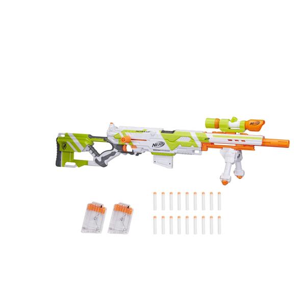Nerf Longstrike Modulus - 18 Dardos Elite e 3 Clips de 6 Dardos (Amazon Exclusivo) Imagem de Nerf Longstrike Modulus - 18 Dardos Elite e 3 Clips de 6 Dardos (Amazon Exclusivo)