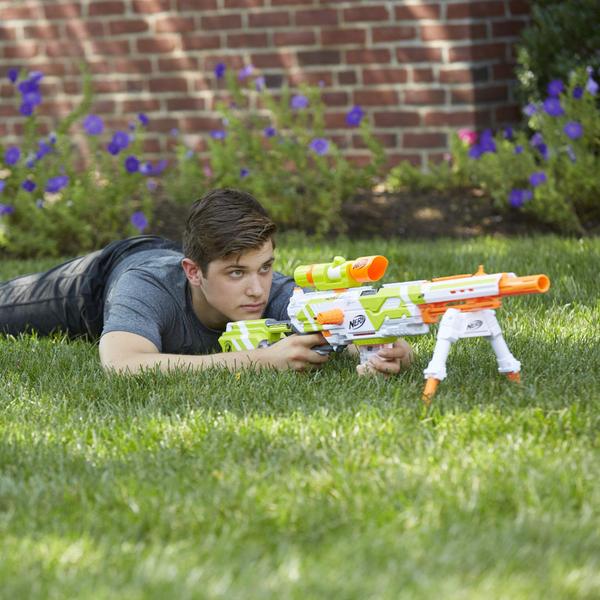 Nerf Longstrike Modulus - 18 Dardos Elite e 3 Clips de 6 Dardos (Amazon Exclusivo) Imagem de Nerf Longstrike Modulus - 18 Dardos Elite e 3 Clips de 6 Dardos (Amazon Exclusivo)