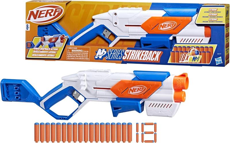 Nerf N Series Lançador Strikeback clip Hasbro G0219 Imagem de Nerf N Series Lançador Strikeback clip Hasbro G0219