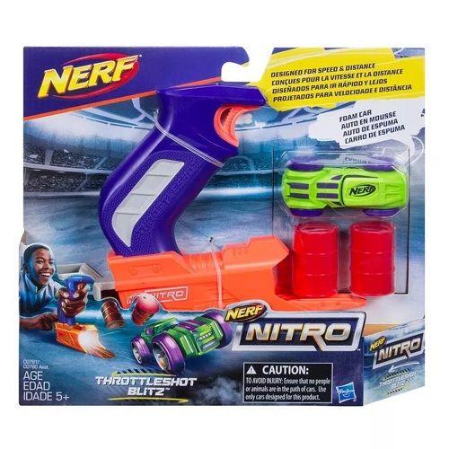 Nerf Nitro Throttlehot Azul - Hasbro C0780 Imagem de Nerf Nitro Throttlehot Azul - Hasbro C0780