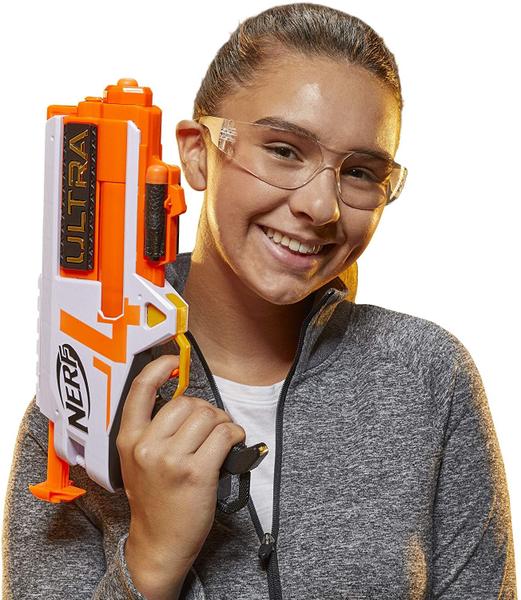 Imagem de NERF Ultra Four Dart Blaster - 4 Dardos Ultra, Blasting single-shot, 2-Dart Storage - Compatível apenas Ultra Dardos