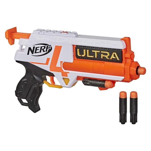 Imagem de NERF Ultra Four Dart Blaster - 4 Dardos Ultra, Blasting single-shot, 2-Dart Storage - Compatível apenas Ultra Dardos