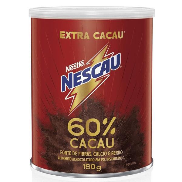 Nescau 60% Cacau em pó contendo 180g - Nestle Imagem de Nescau 60% Cacau em pó contendo 180g