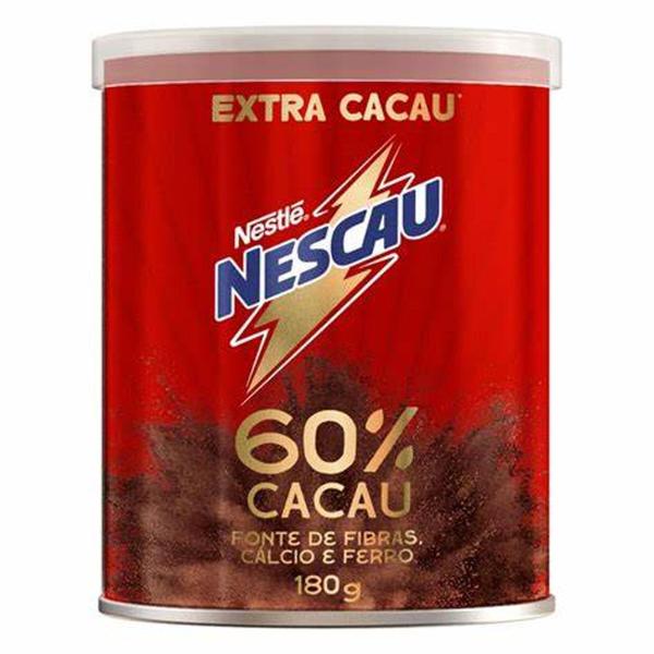 Imagem de Nescau Extra Cacau 60% Lata de 180g. Uma dose extra de sabor! Experimente esta novidade. - Nestlé
