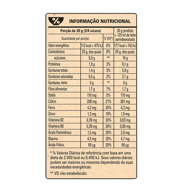 Nescau Nestlé Cereal Matinal com 270g Imagem de Nescau Nestlé Cereal Matinal com 270g