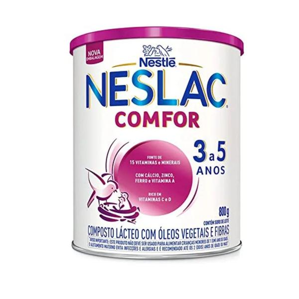 Imagem de Neslac Comfor Composto Lácteo 3 A 5 Anos 800G