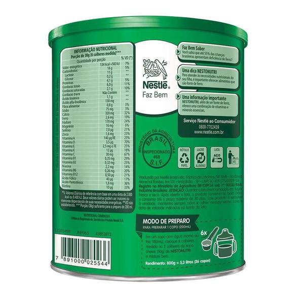 Nestonutri Composto Lácteo Infantil Lata 800G - Nestle Imagem de Nestonutri Composto Lácteo Infantil Lata 800G