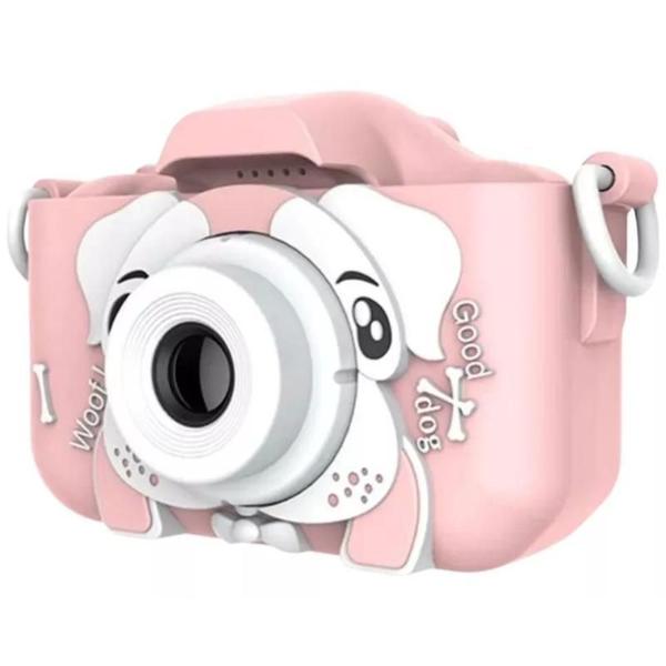 Imagem de New Camera Digital Infantil Fotos Voz Com Capa Anti Queda Jogos Cor Rosa