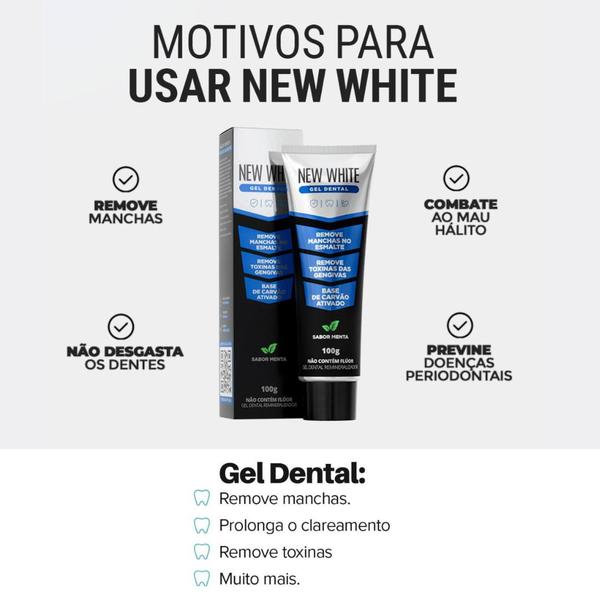 Imagem de New White + Enxaguante Bucal + Gel Remineralizador