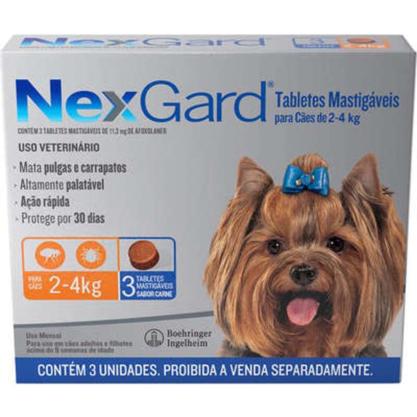 Imagem de Nexgard Antipulgas e Carrapatos 2 a 4kg 11,3mg - Lacrado Original