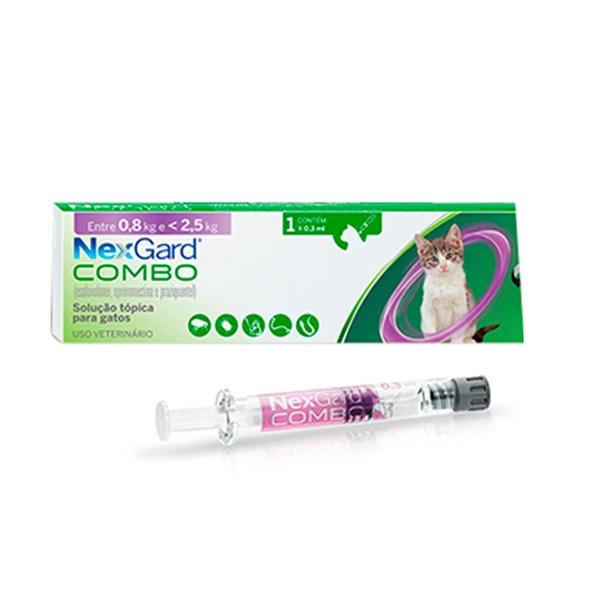 Imagem de Nexgard Combo Antipulgas, Sarna E Vermífugo Gatos Até 2,5Kg