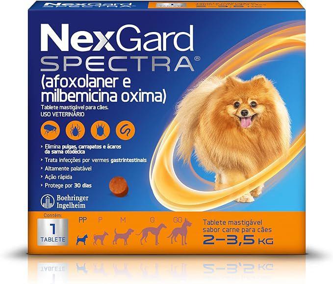 Imagem de NexGard Spectra 2-3,5Kg 3 tabletes