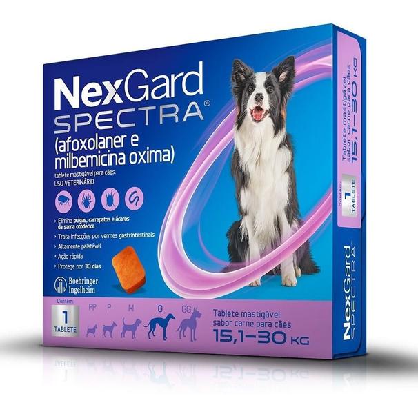 Imagem de Nexgard Spectra Antipulgas E Carrapatos Cães De 15,1 A 30kg