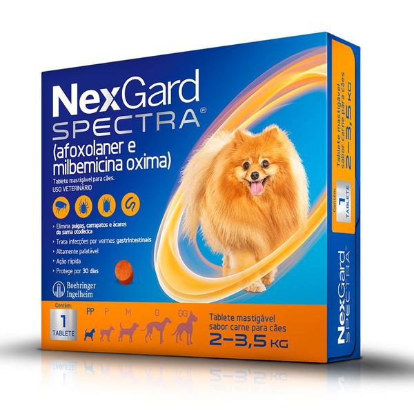 Imagem de NexGard Spectra Antipulgas e Carrapatos Para Cães de 2 a 3,5kg