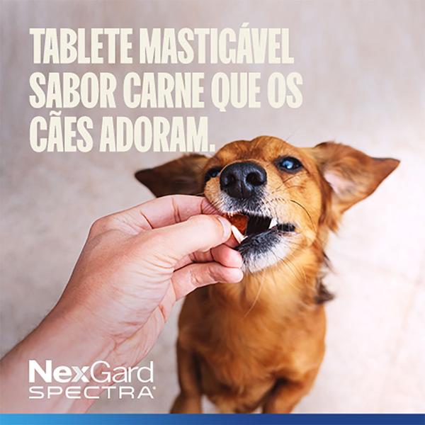 Imagem de NexGard Spectra Antipulgas e Carrapatos para Cães de 3,6 a 7,5kg 3 Tabletes