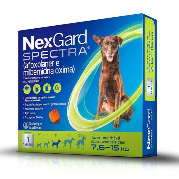 Imagem de NexGard Spectra Antipulgas e Carrapatos Para Cães de 7,6 a 15kg