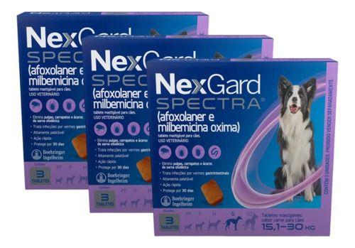 Imagem de Nexgard Spectra Antipulgas Para Cães 15,1 A 30 Kg 9 Tabletes