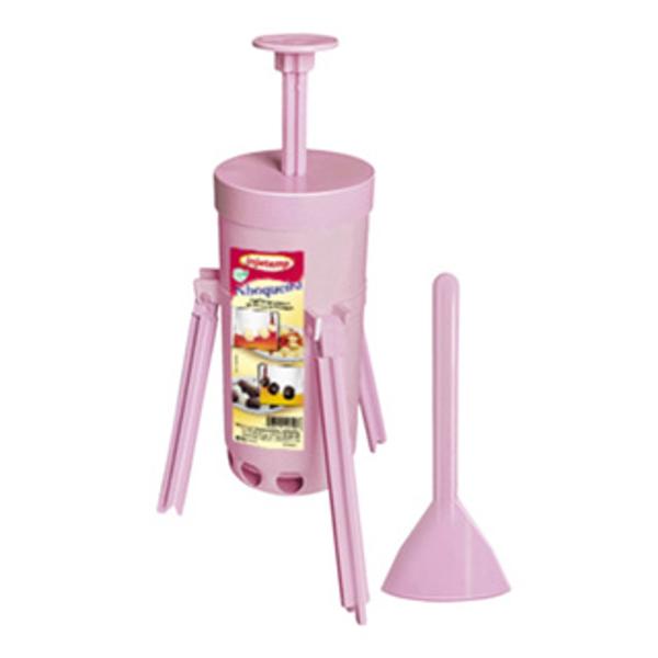 Imagem de Nhoqueira de plástico rosa ou branco para cozinha - cortador de nhoque de plastico