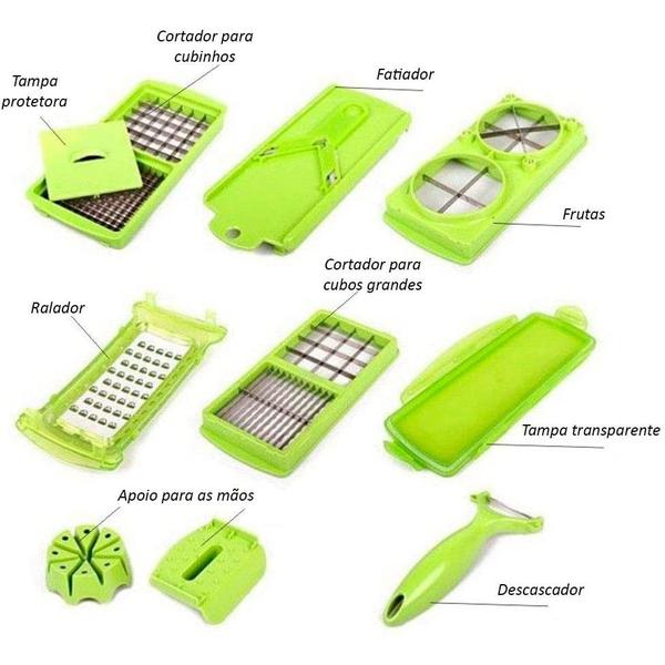 Imagem de Nicer Dicer Plus Cortador Fatiador Legumes Verduras Frutas Artigos para Cozinha