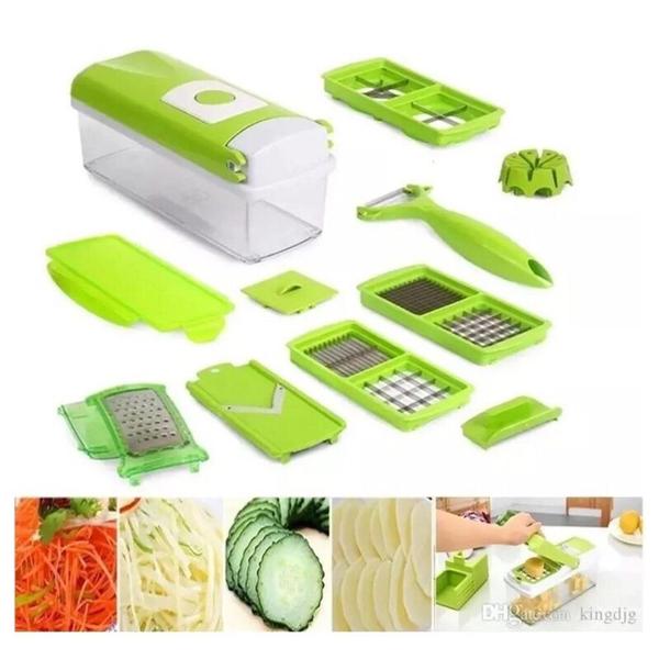 Imagem de Nicer Dicer Plus Fatiador Cortador Frutas Verduras Legumes 7 em 1 Envio Imediato