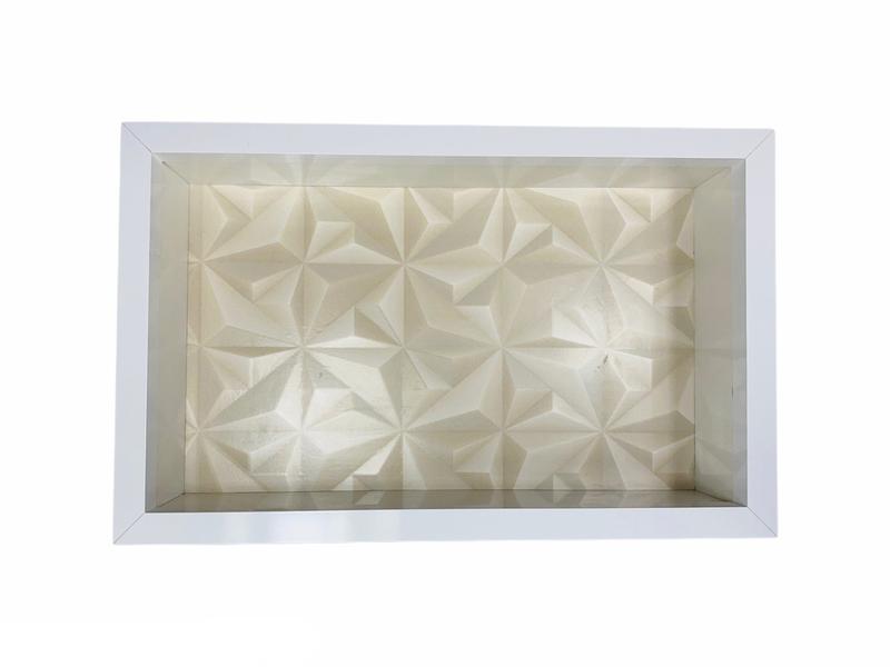 Nicho Banheiro Porcelanato box 30x50x11 Borda De Alumínio. - Belo Nicho Imagem de Nicho Banheiro Porcelanato box 30x50x11 Borda De Alumínio.