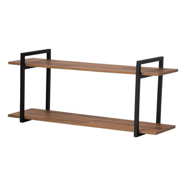 Nicho Banheiro Preto Com Prateleiras Amadeirado 80Cm - Metalcromo Imagem de Nicho Banheiro Preto Com Prateleiras Amadeirado 80Cm