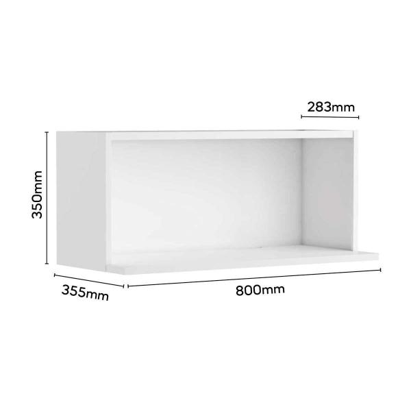 Imagem de Nicho Bertolini 0120931 Aço p/Microondas 80cm Branco