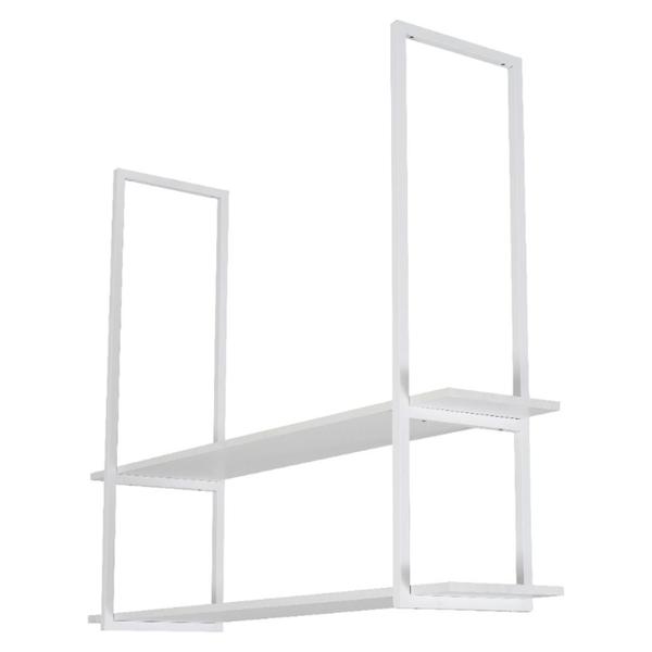 Nicho Branco Prateleira Suspensa Teto Banheiro Branca 60cm - MetalCromo Imagem de Nicho Branco Prateleira Suspensa Teto Banheiro Branca 60cm