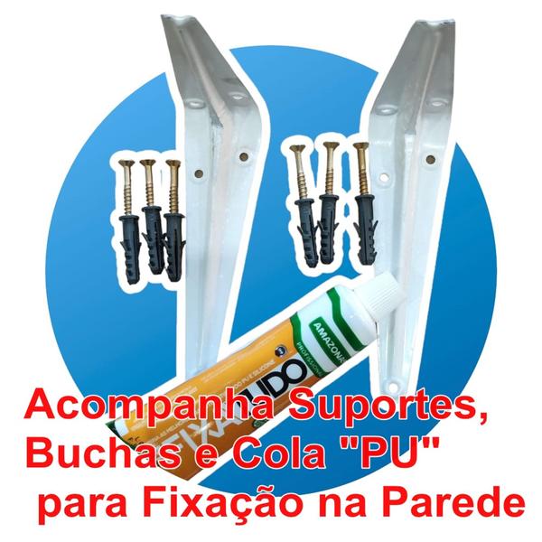 Nicho de Sobrepor 56x36 cm em Porcelanato para Banheiro Acompanha kit de Instalação - PHZfreeshop Imagem de Nicho de Sobrepor 56x36 cm em Porcelanato para Banheiro Acompanha kit de Instalação