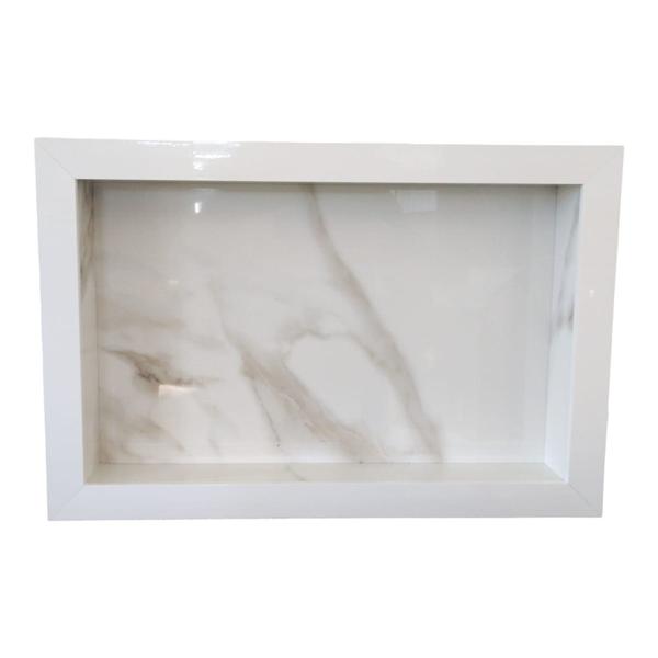 Nicho de Sobrepor 56x36 cm em Porcelanato para Banheiro Acompanha kit de Instalação - PHZfreeshop Imagem de Nicho de Sobrepor 56x36 cm em Porcelanato para Banheiro Acompanha kit de Instalação