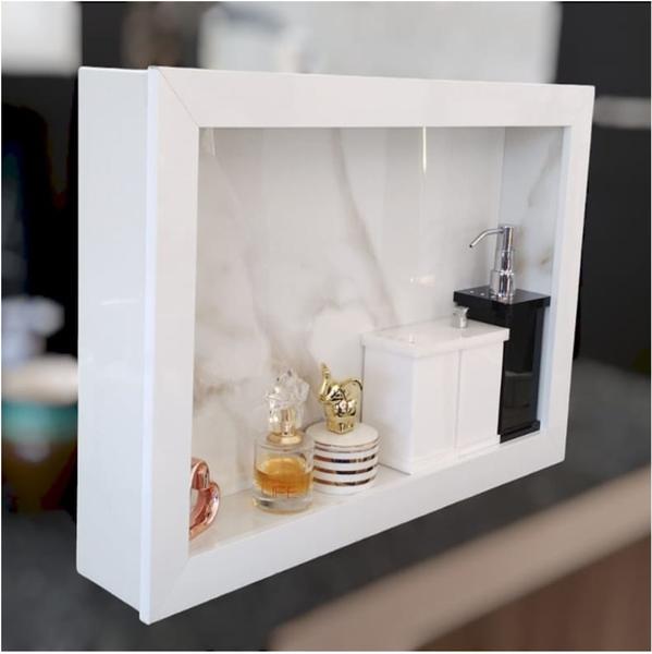 Nicho de Sobrepor 56x36 cm em Porcelanato para Banheiro Acompanha kit de Instalação - PHZfreeshop Imagem de Nicho de Sobrepor 56x36 cm em Porcelanato para Banheiro Acompanha kit de Instalação