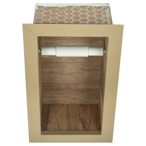 Nicho Em Porcelanato Para Banheiro - kit com 3 peças (Madeirado) - Incompany Imagem de Nicho Em Porcelanato Para Banheiro - kit com 3 peças (Madeirado)