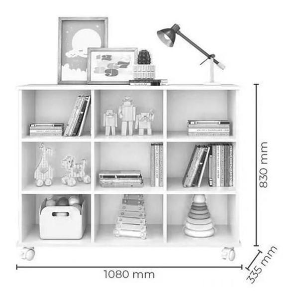 Imagem de Nicho Organizador 108 x 83cm Branco - Qmovi