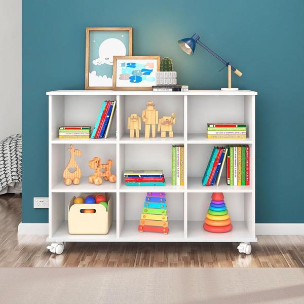 Imagem de Nicho Organizador 108 x 83cm c/ Rodízios - Qmovi 1478 Branco