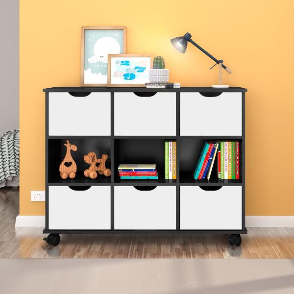 Imagem de Nicho Organizador c/ 6 Gavetas com Rodízio Roterdã Q01 - ADJ Decor