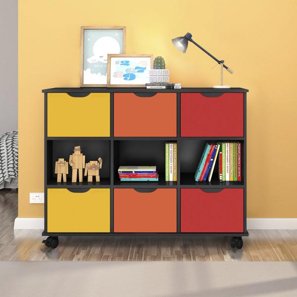 Imagem de Nicho Organizador c/ 6 Gavetas com Rodízio Roterdã Q01 - ADJ Decor