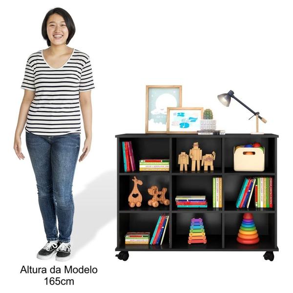 Nicho Organizador com Rodízios Toys 3 Gavetas Q01 Preto/Branco - Mpozenato Imagem de Nicho Organizador com Rodízios Toys 3 Gavetas Q01 Preto/Branco - Mpozenato